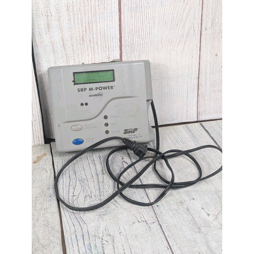 SRP M-Power Energy ECOMETER Model: 5253 - TESTED WORKING - Free Shipping